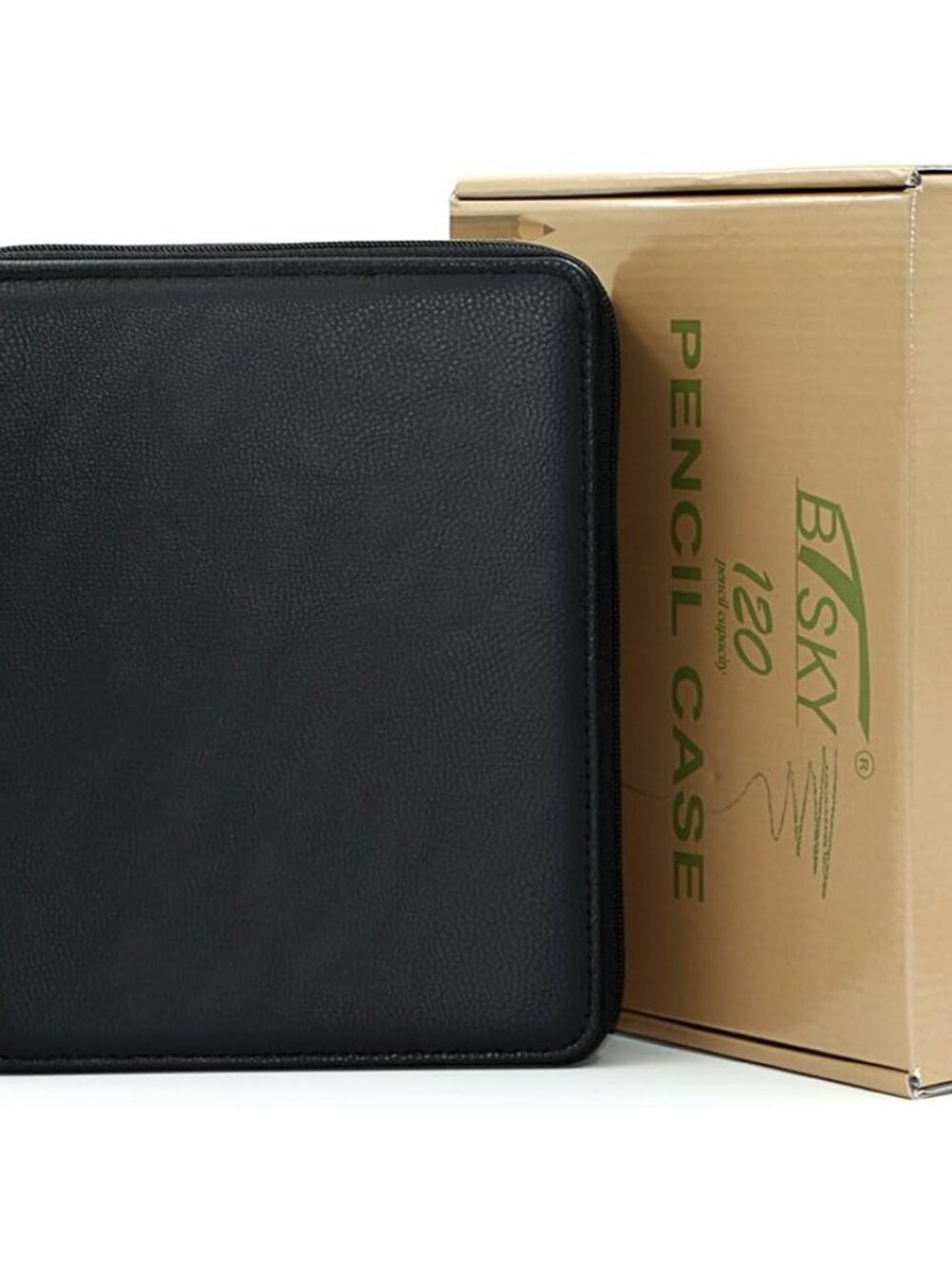 Deluxe PU Leather Pencil Case For Colored Pencils - 120 Slot Pencil Holder with - Picture 4 of 7
